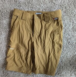 Simms Men's Brown Cargo Shorts